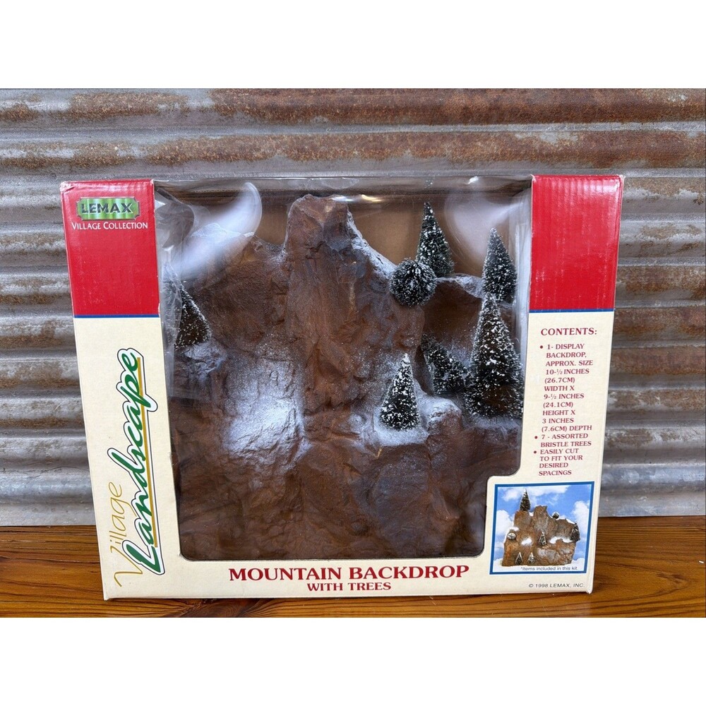 LEMAX Village Collection Landscape Mountain backdrop 1998 Complete #81013